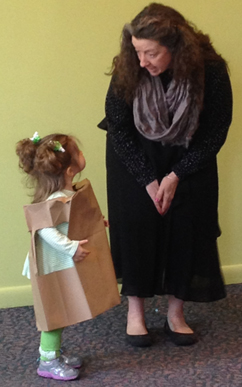 photo of Paper Bag Princess and storyteller Karen Pillsworth, Children's Museum at Saratoga 